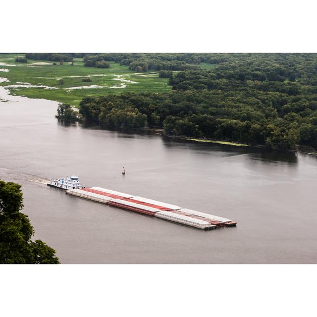 Mississippi River by - Wrapped Canvas Photograph Breakwater Bay Size: 30cm H x 46cm W on Productcaster.