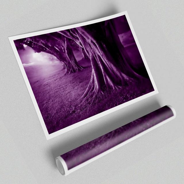 Purple Forest - Unframed Photograph Print on Paper East Urban Home Size: 42cm H x 59.4cm W on Productcaster.