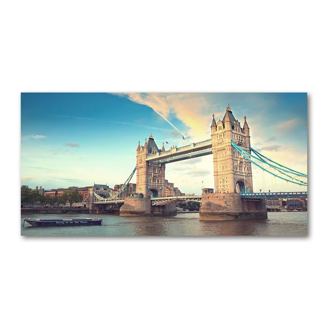 Tower Bridge London - Ungerahmte Kunstdrucke auf Leinwand Ebern Designs on Productcaster.