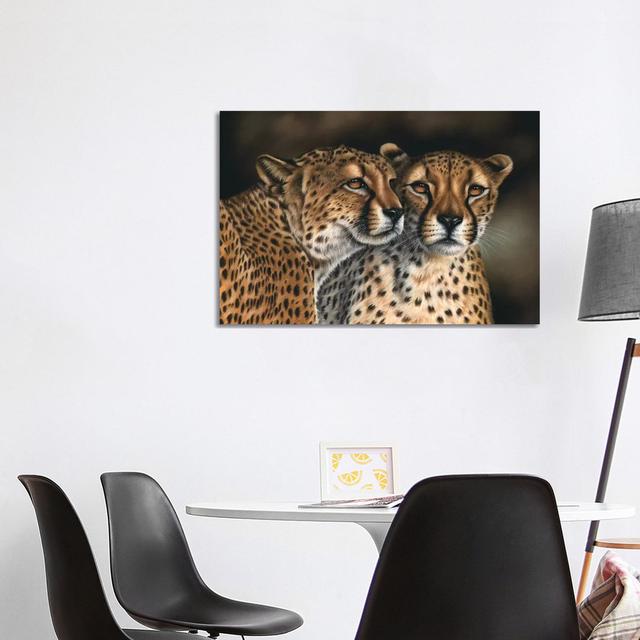 Cheetahs by Richard Macwee - Wrapped Canvas Print Latitude Run Size: 66.04cm H x 101.6cm W x 3.81cm D on Productcaster.