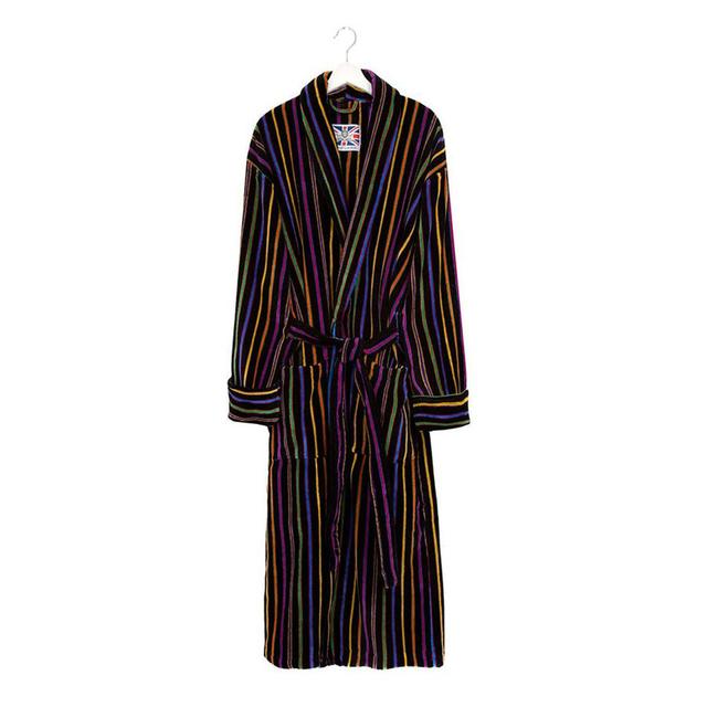 100% Egyptian-Quality Cotton Mid-Calf Bathrobe with Pockets Bown Of London Size: L on Productcaster.