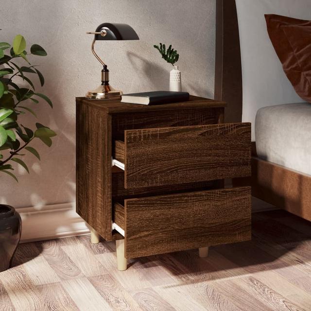 Potsdam 2 - Drawer Nightstand (Set of 2) Union Rustic Colour: Brown Oak on Productcaster.