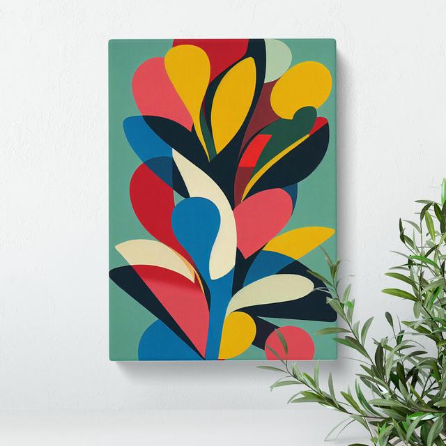 Art Flowers Abstract No.4 - Wrapped Canvas Graphic Art Marlow Home Co. Size: 60cm H x 40cm W x 3cm D on Productcaster.