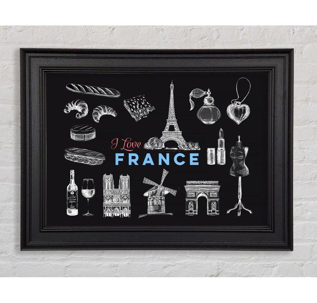 I Love France Happy Larry Größe: 42cm H x 59,7cm B x 8cm T on Productcaster.