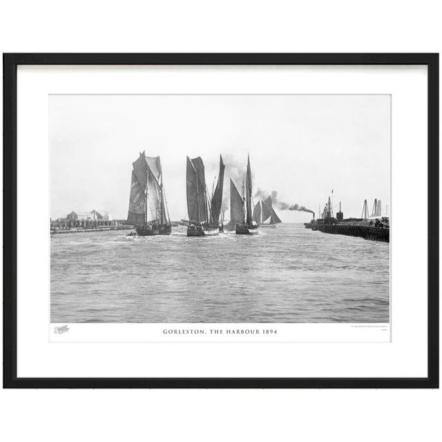 'Gorleston, the Harbour 1894' by Francis Frith - Picture Frame Photograph Print on Paper The Francis Frith Collection Size: 40cm H x 50cm W x 2.3cm D on Productcaster.