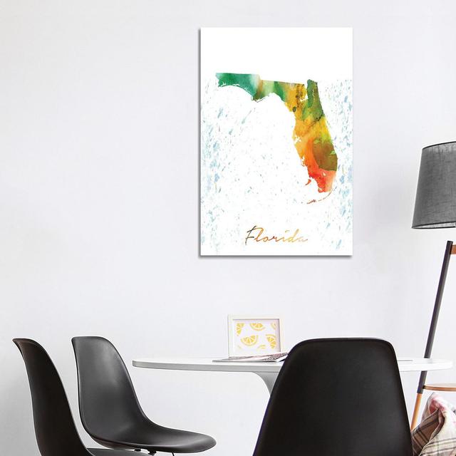 Florida State Colourful - Wrapped Canvas Print Metro Lane Size: 101.6cm H x 66.04cm W on Productcaster.