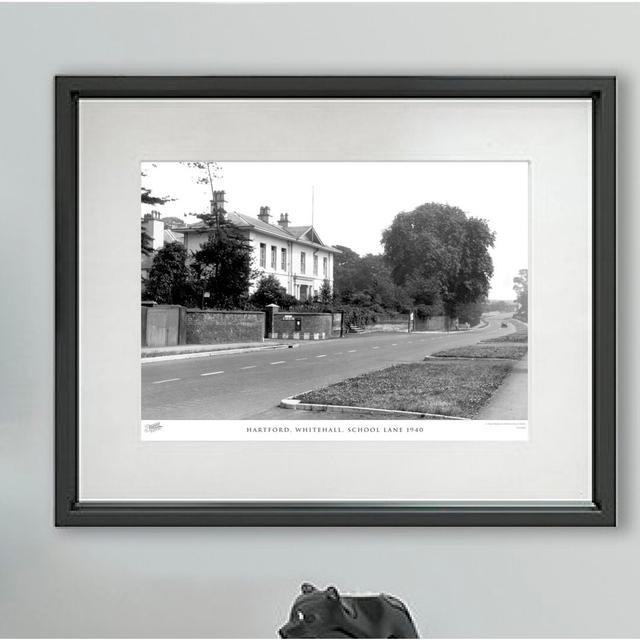 'Hartford, Whitehall, School Lane 1940' - Picture Frame Photograph Print on Paper The Francis Frith Collection Size: 45cm H x 60cm W x 2.3cm D on Productcaster.