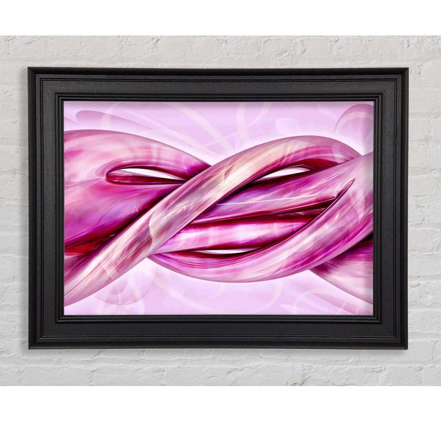 Pink Knots Framed Print Ivy Bronx Size: 29.7cm H x 42cm W on Productcaster.