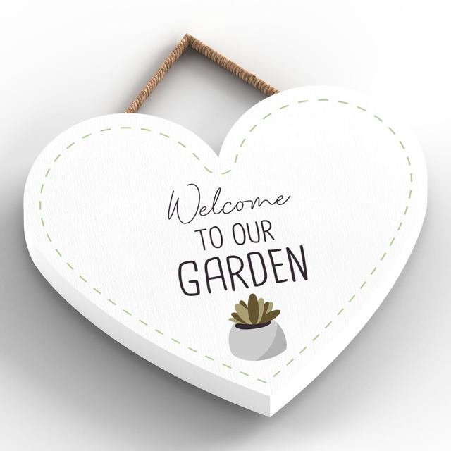 Garden Welcome To Our Wooden Garden Signs and Plaques Happy Larry on Productcaster.