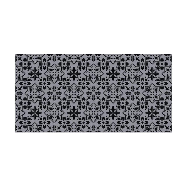 Dracoulis 120 x 60 cm PVC Patterned Tile in Black World Menagerie on Productcaster.