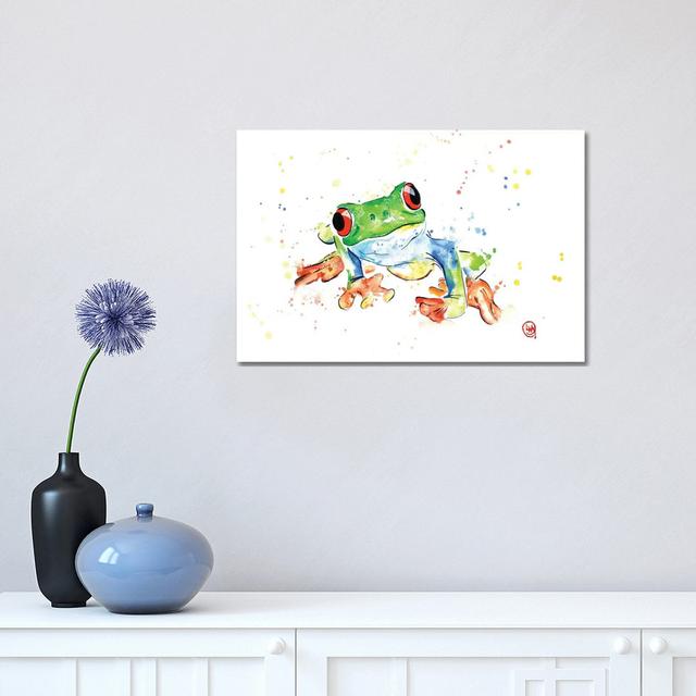 Tree Frog by Lisa Whitehouse - Wrapped Canvas Gallery-Wrapped Canvas Giclée ClassicLiving Size: 30.48cm H x 45.72cm W x 1.91cm D on Productcaster.