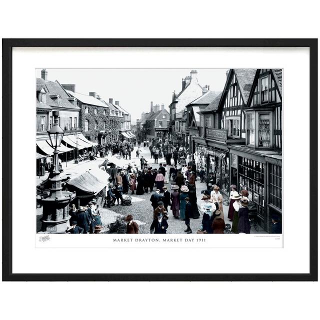 Market Drayton, Market Day 1911 - Single Picture Frame Print The Francis Frith Collection Size: 28cm H x 36cm W x 2.3cm D on Productcaster.