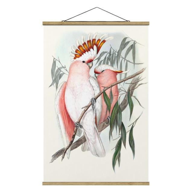 Pastel Parrots I - Graphic Art Print Bay Isle Home Size: 120cm H x 80cm W x 0.3cm D on Productcaster.