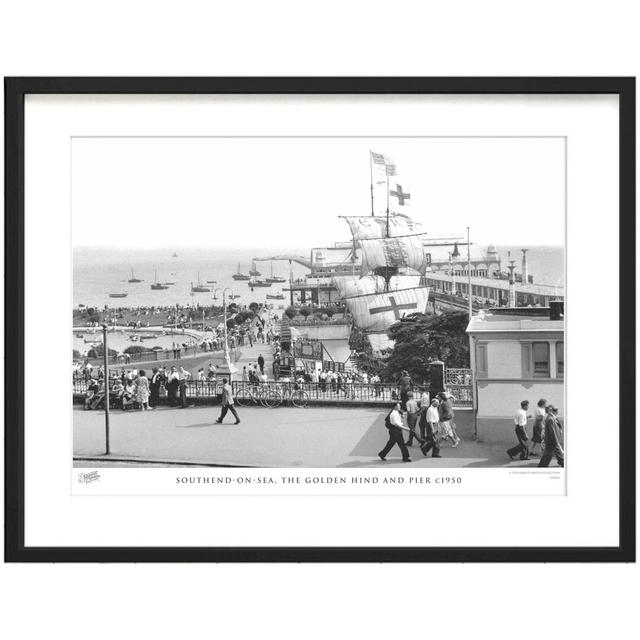 'Southend on Sea, the Golden Hind and Pier C1950' by Francis Frith - Picture Frame Photograph Print on Paper The Francis Frith Collection Size: 45cm H on Productcaster.