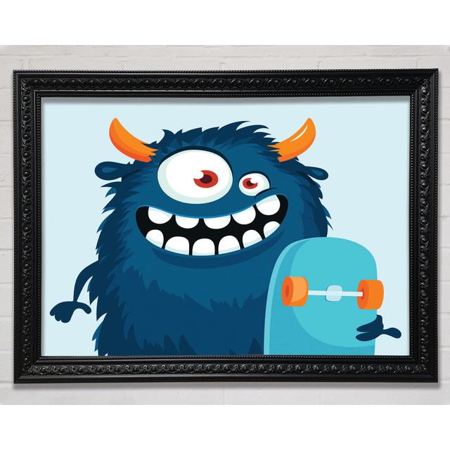 Monster Skateboarder Framed Print Bright Star Size: 42cm H x 59.7cm W on Productcaster.