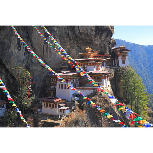 Tiger''s Nest, Taktsang Monastery, Bhutan by Rudolft - Wrapped Canvas Print Union Rustic Size: 30cm H x 46cm W on Productcaster.