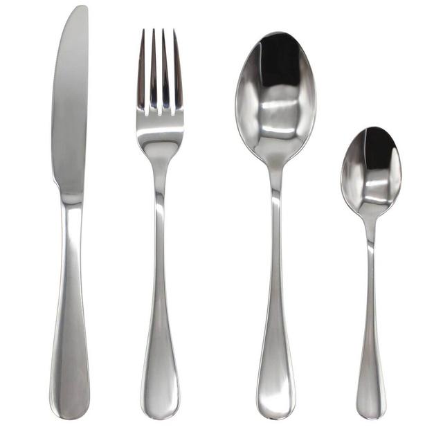 Harrod 16 Piece Cutlery Set, Service for 4 Symple Stuff Colour: Silver on Productcaster.