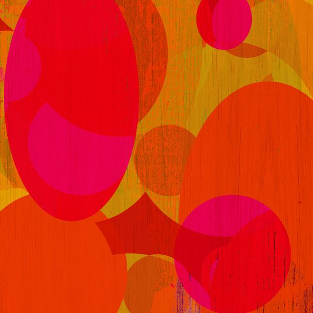 Warm Ellipses I by Ricki Mountain - Wrapped Canvas Graphic Art Metro Lane Size: 51cm H x 51cm W on Productcaster.