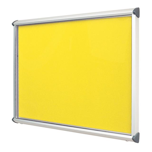 Pinnwand ClearAmbient Farbe: Gelb, Gestellfarbe: Grün, Größe: 57 cm H x 71,2 cm B on Productcaster.