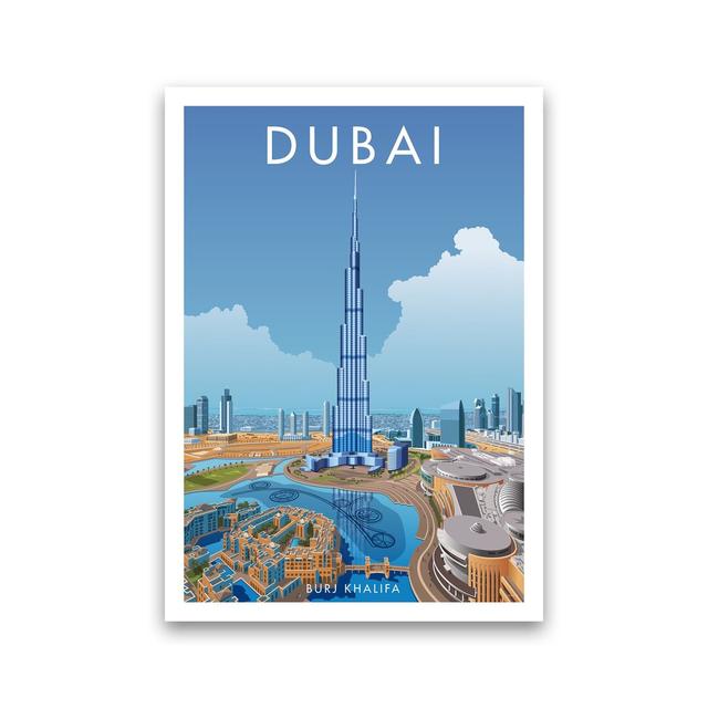 Dubai by Stephen Millership - Print on Canvas Rosalind Wheeler Format: Paper, Size: 50cm H x 40cm W x 1cm D on Productcaster.