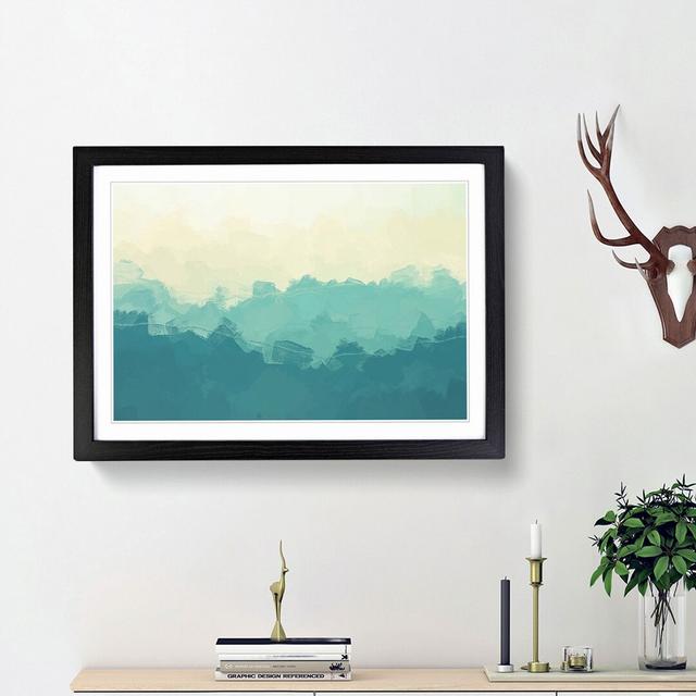 The Great Smokey Mountains in Abstract - Picture Frame Graphic Art Print East Urban Home Frame Option: Black Framed, Size: 48cm H x 65cm W x 2cm D on Productcaster.