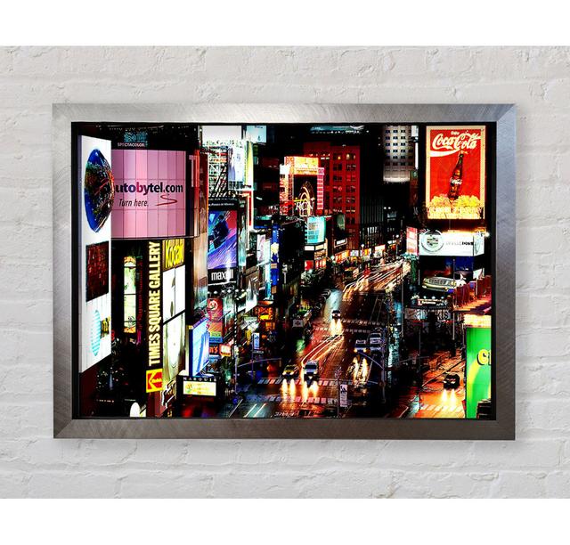 New York City Times Square Lights - Single Picture Frame Art Prints Bright Star Size: 42cm H x 59.7cm W x 3.4cm D on Productcaster.