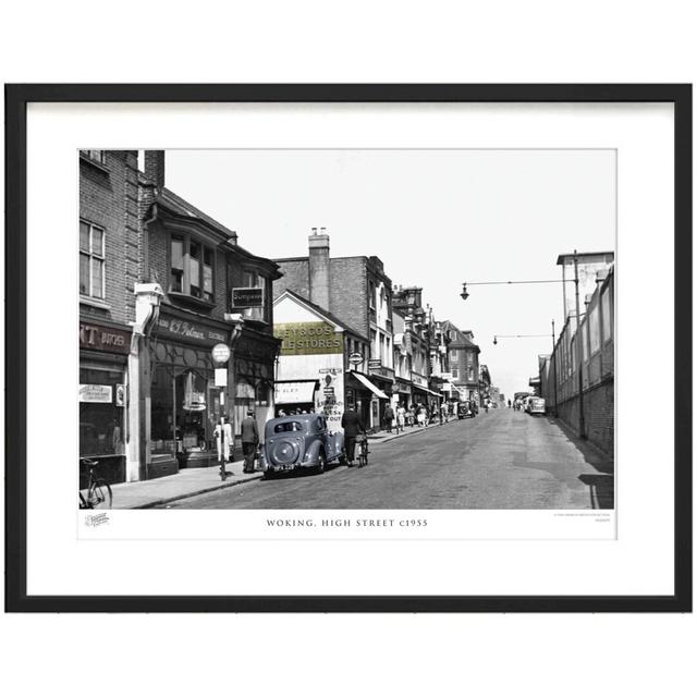 'Woking, High Street C1955' by Francis Frith - Picture Frame Photograph Print on Paper The Francis Frith Collection Size: 40cm H x 50cm W x 2.3cm D on Productcaster.