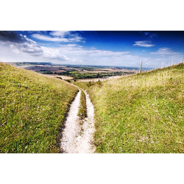 Trail Across The South Downs by Stevegeer - No Frame Art Prints on Canvas 17 Stories Size: 60cm H x 90cm W on Productcaster.