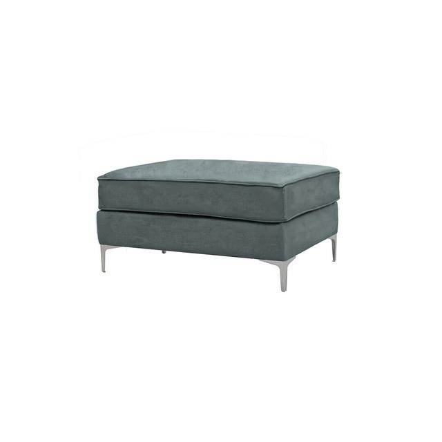 Georgio 93Cm Wide Velvet Rectangle Footstool Canora Grey Upholstery Colour: Petrol on Productcaster.