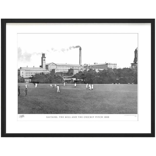 'Saltaire, the Mill and the Cricket Pitch 1888' by Francis Frith - Picture Frame Photograph Print on Paper The Francis Frith Collection Size: 45cm H x on Productcaster.