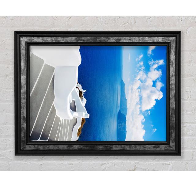 Ocean Steps - Single Picture Frame Art Prints Ebern Designs Size: 84.1cm H x 59.7cm W x 8cm D on Productcaster.