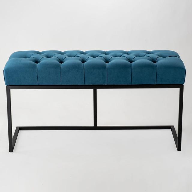 Emaleigh Upholstered Bench Ebern Designs Size: H40 x W110 x D40cm on Productcaster.