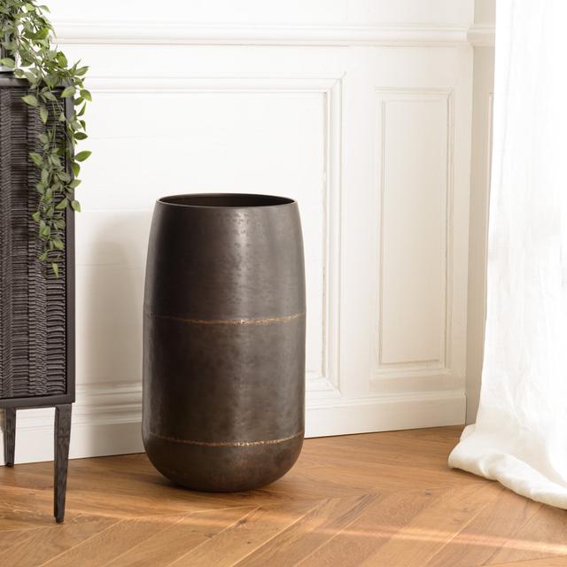 Annakate Metal Floor Vase Williston Forge on Productcaster.