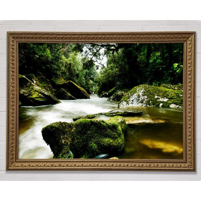 The River Flow Framed Print Bright Star Size: 84.1cm H x 118.9cm W x 3cm D on Productcaster.