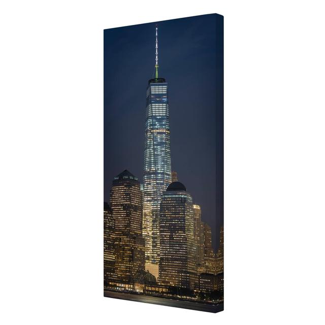 One World Trade Center - Wrapped Canvas Photograph Print Ebern Designs Size: 120cm H x 60cm W x 2cm D on Productcaster.