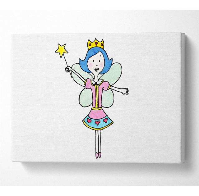 Fairy Princess White - Wrapped Canvas Art Prints Harriet Bee Size: 50.8cm H x 81.3cm W x 10cm D on Productcaster.