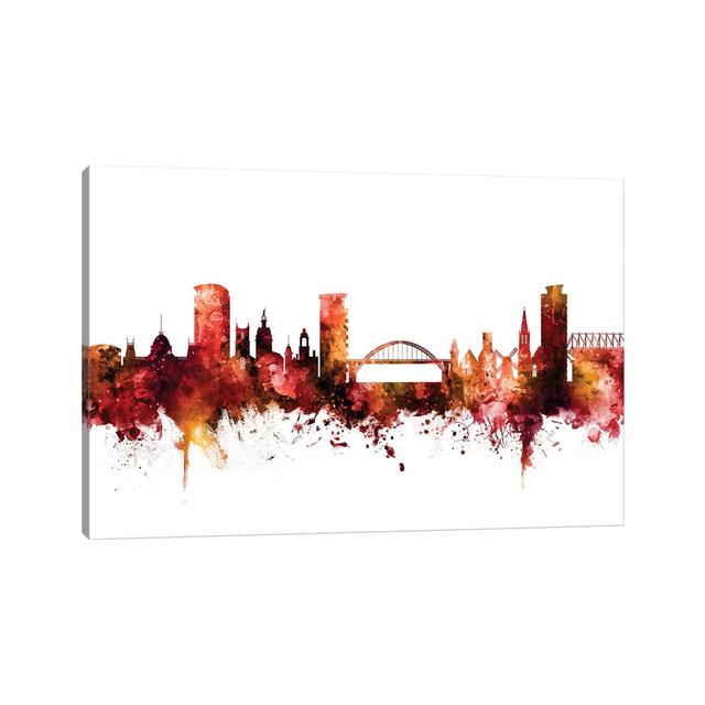 Tulsa, Oklahoma Skyline by Michael Tompsett - Wrapped Canvas Art Prints Latitude Run Size: 101.6cm H x 152.4cm W x 3.81cm D on Productcaster.