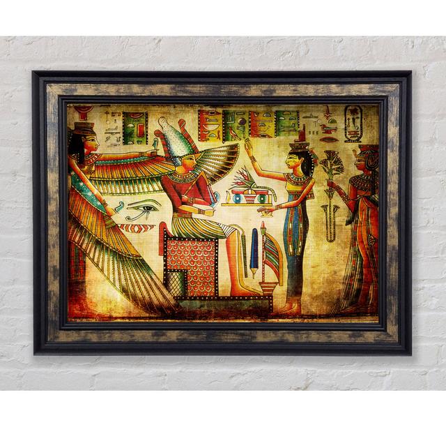 Egyptian King And Queen 2 - Single Picture Frame Art Prints Rosalind Wheeler Size: 29.7cm H x 42cm W x 8cm D on Productcaster.