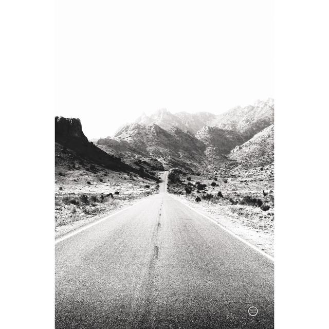 Road To Old West BW by Nathan Larson - Wrapped Canvas Print Union Rustic Size: 122cm H x 81cm W on Productcaster.