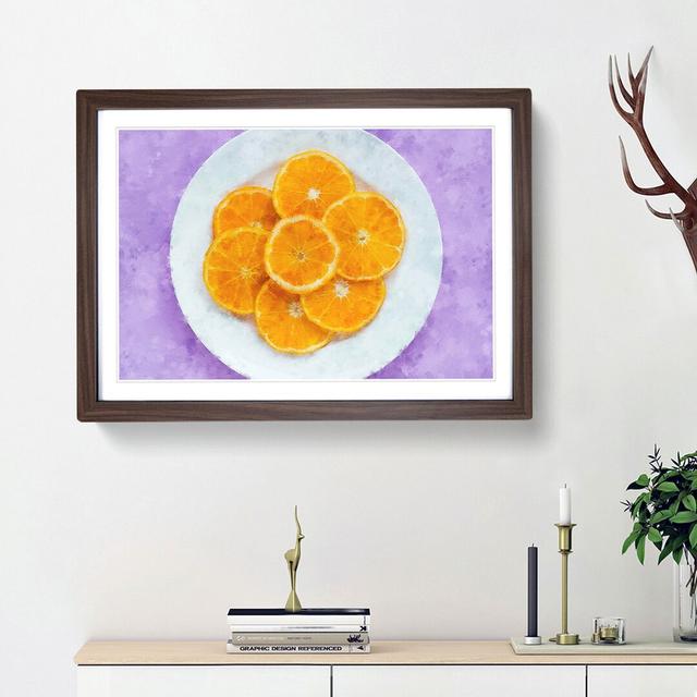 Slices of the Orange - Picture Frame Painting Print East Urban Home Frame Option: Walnut Framed, Size: 62cm H x 87cm W x 2cm D on Productcaster.