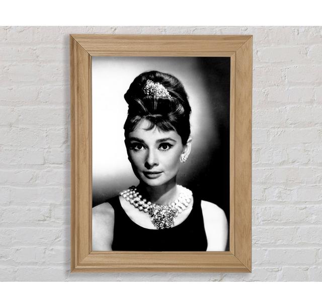 Audrey Hepburn Diamonds And Pearls - Einzelner Bilderrahmen Kunstdrucke Bright Star Größe: 42 cm H x 29,7 cm B x 8 cm T on Productcaster.