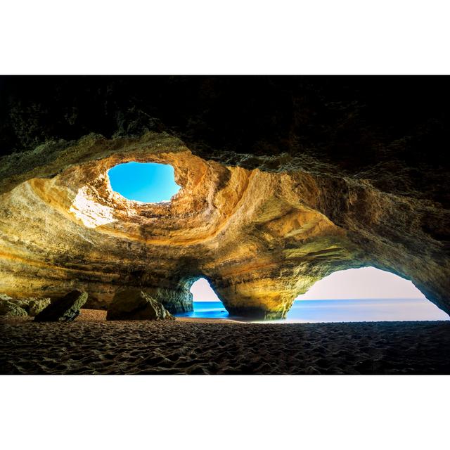 Cave In Benagil by EunikaSopotnicka - Wrapped Canvas Print Marlow Home Co. Size: 61cm H x 91cm W on Productcaster.