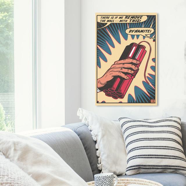 'Dynamite' Graphic Art Print on Canvas East Urban Home Size: 91.4 cm H x 61 cm W on Productcaster.