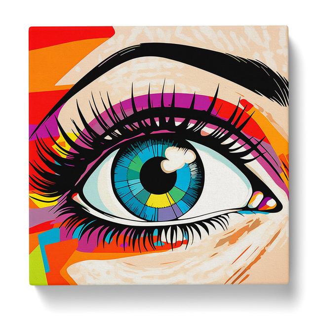 Eye Pop No.2 - No Frame Art Prints Marlow Home Co. Size: 35cm H x 35cm W x 3cm D on Productcaster.