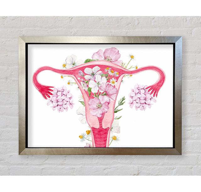 Floral Female Anatomy - Single Picture Frame Art Prints Bright Star Size: 59.7cm H x 84.1cm W x 3.4cm D on Productcaster.