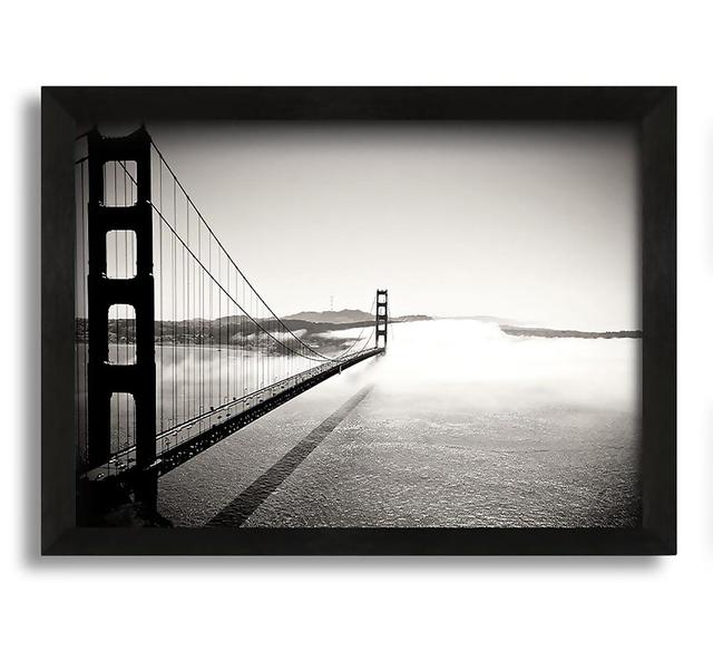 Golden Gate Bridge - Picture Frame Photograph on Canvas Ebern Designs Size: 30cm H x 42cm W x 10cm D on Productcaster.