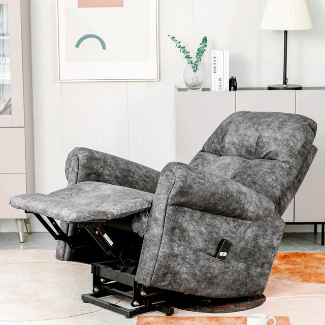 Power Lift Recliner Chair For Elderly- Heavy Duty And Safety Motion Reclining Mechanism Sofa Living Room Chair With Overstuffed Design Rosalind Wheele on Productcaster.