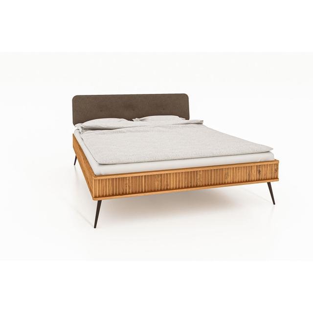 Ancel Bed Frame Corrigan Studio Size: 160 x 190 cm on Productcaster.