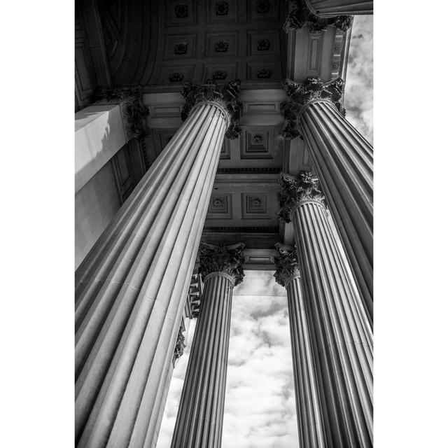 Row Of Columns by Circle Creative Studio - Wrapped Canvas Print Marlow Home Co. Size: 122cm H x 81cm W on Productcaster.