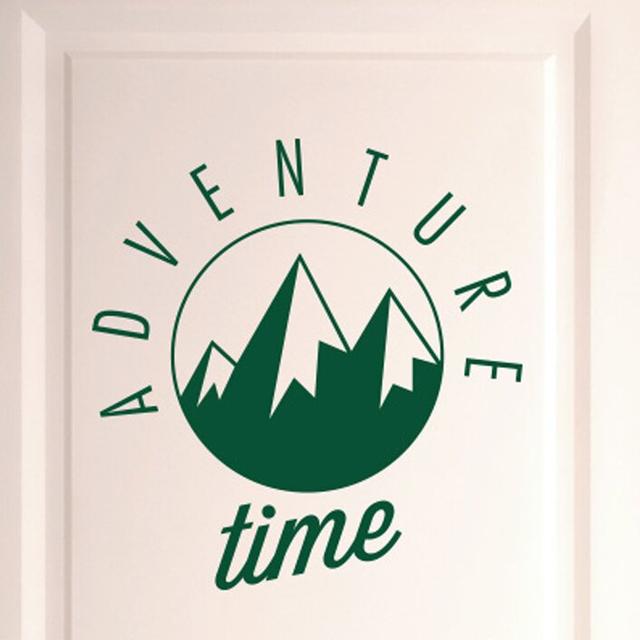 Adventure Time Door Room Wall Sticker 17 Stories Colour: Dark Green on Productcaster.